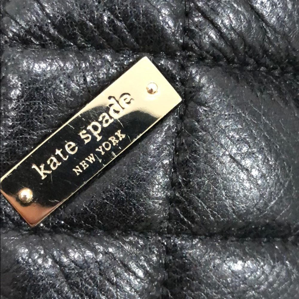 Kate Spade New York Black Purse w Silver Chains - Picture 6 of 8